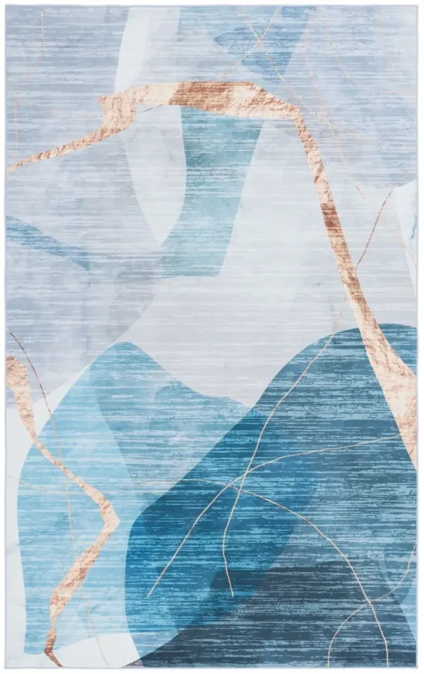 MALIBU 836 BLUE  9' x 12' Large Rectangle Rug