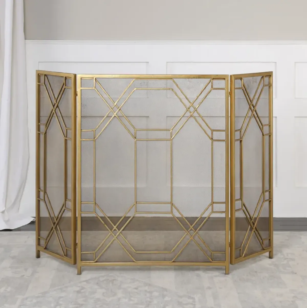 Rosen Gold Fireplace Screen