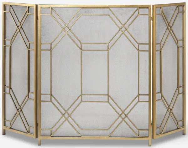 Rosen Gold Fireplace Screen