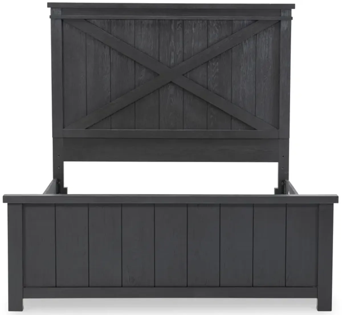 Flatiron Black Complete Panel Bed Full 46 Black Finish