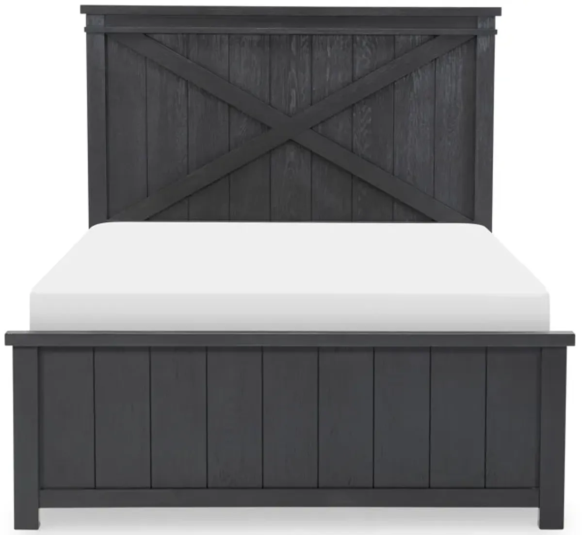 Flatiron Black Complete Panel Bed Full 46 Black Finish