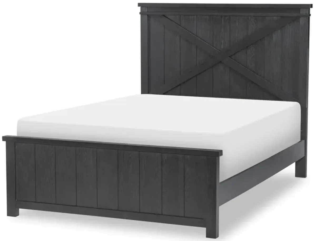 Flatiron Black Complete Panel Bed Full 46 Black Finish