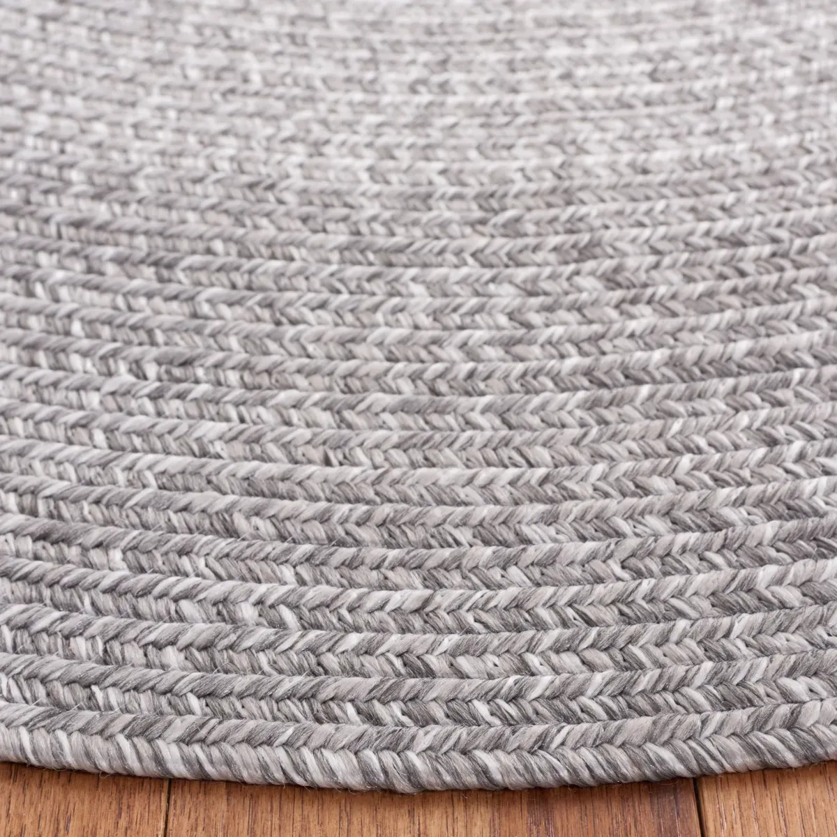 BRAIDED 220 GREY 9' x 12' Oval Oval Rug