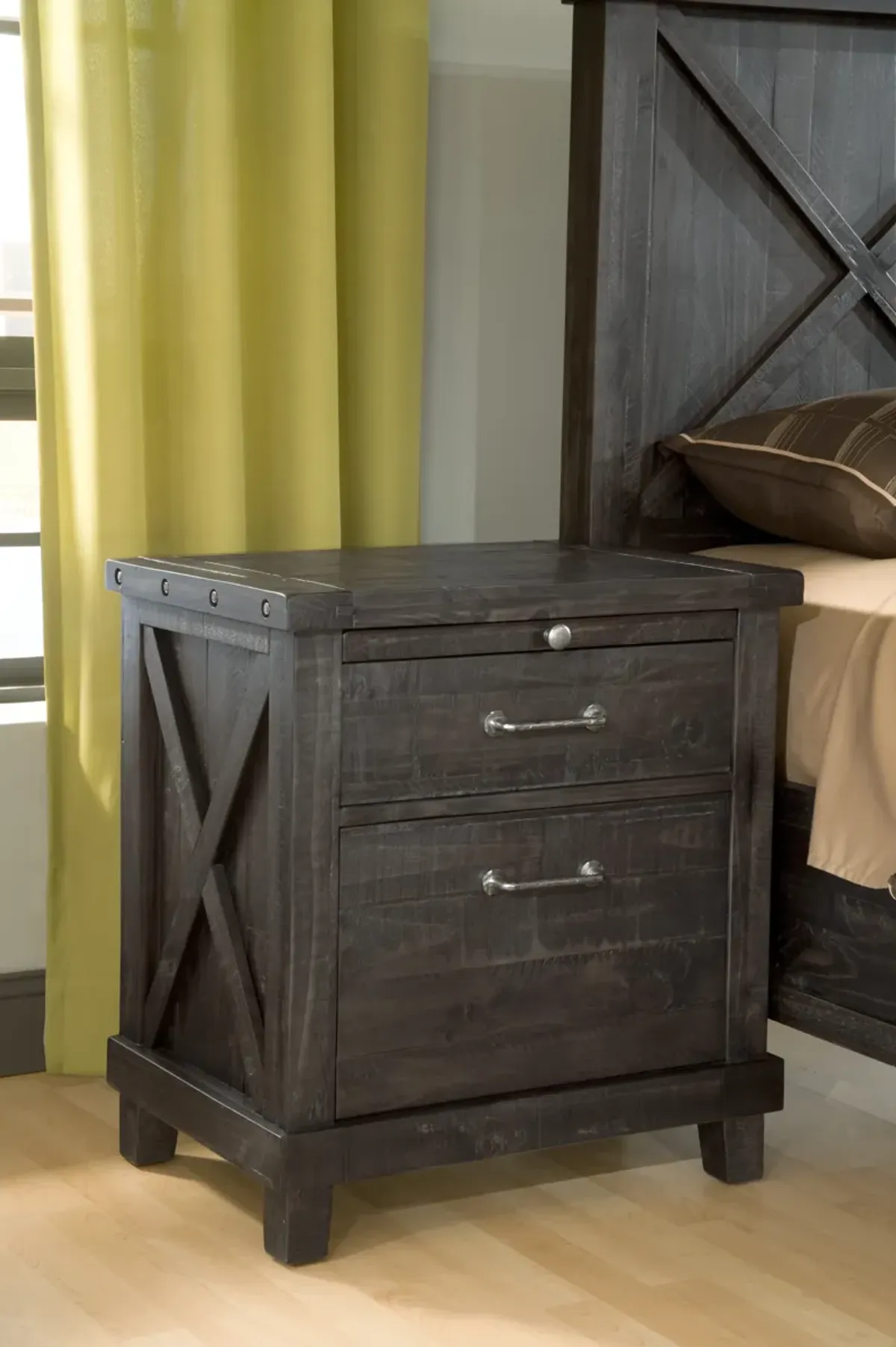 Yosemite Solid Wood Nightstand in Cafe