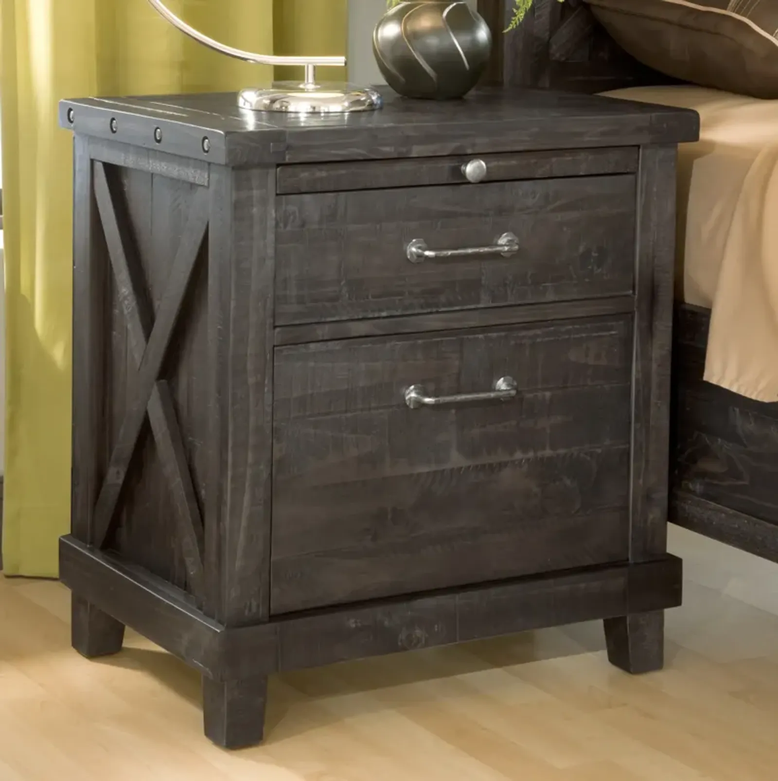 Yosemite Solid Wood Nightstand in Cafe