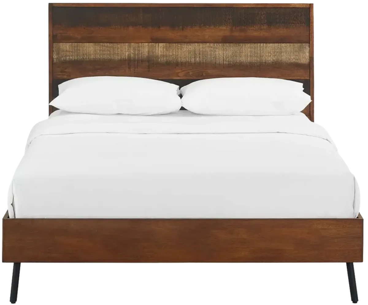 Arwen Queen Rustic Wood Bed