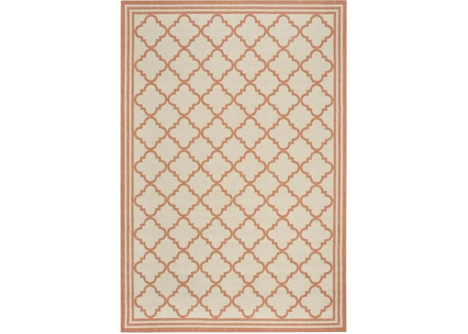 LINDEN 121 Collection LND121R-4 Cream / Rust 4' X 6'