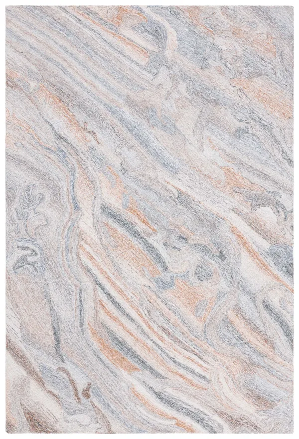 ABSTRACT Hand Tufted 8' x 10' area rug