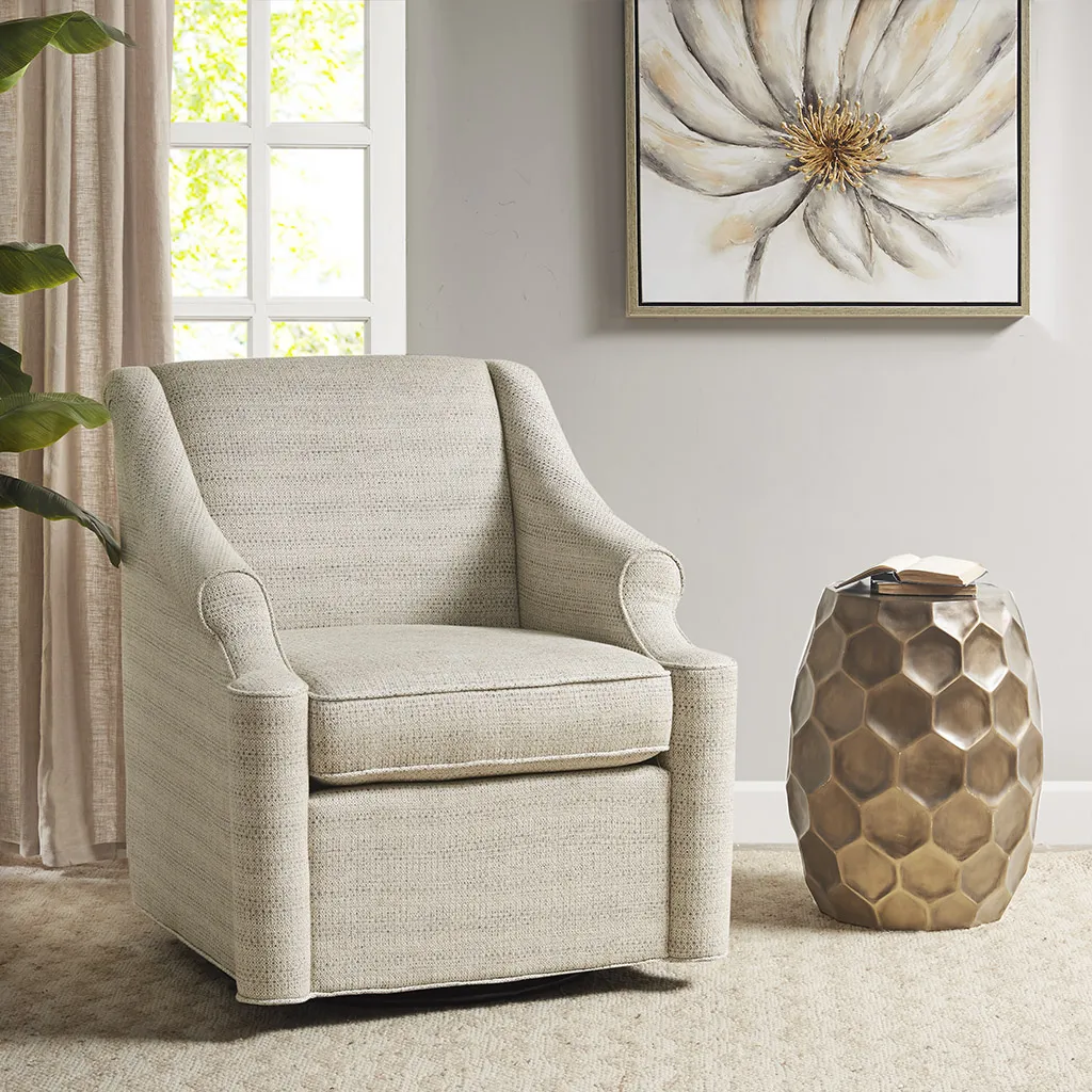 Madison Park Justin Tan Swivel Glider Chair