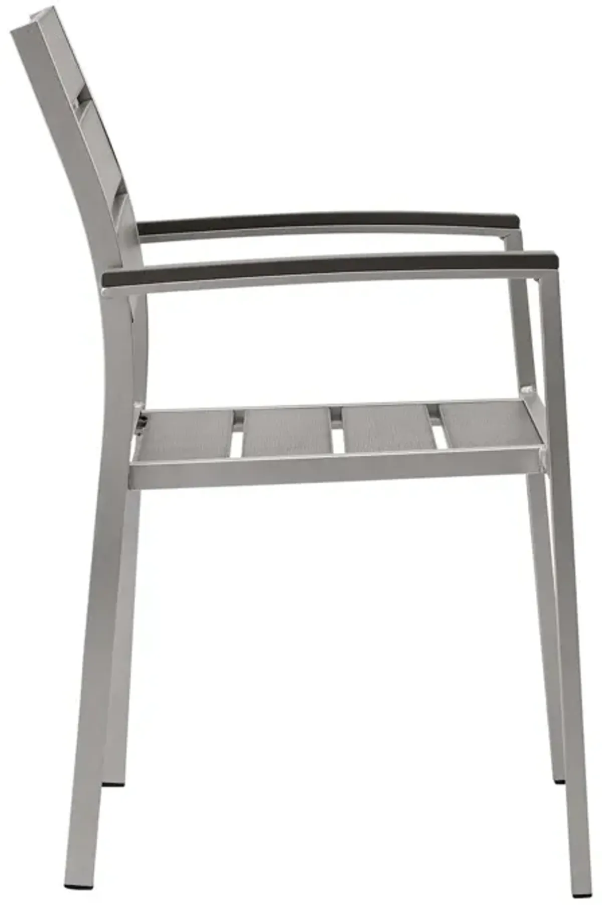 Shore Outdoor Patio Aluminum Dining Armchair