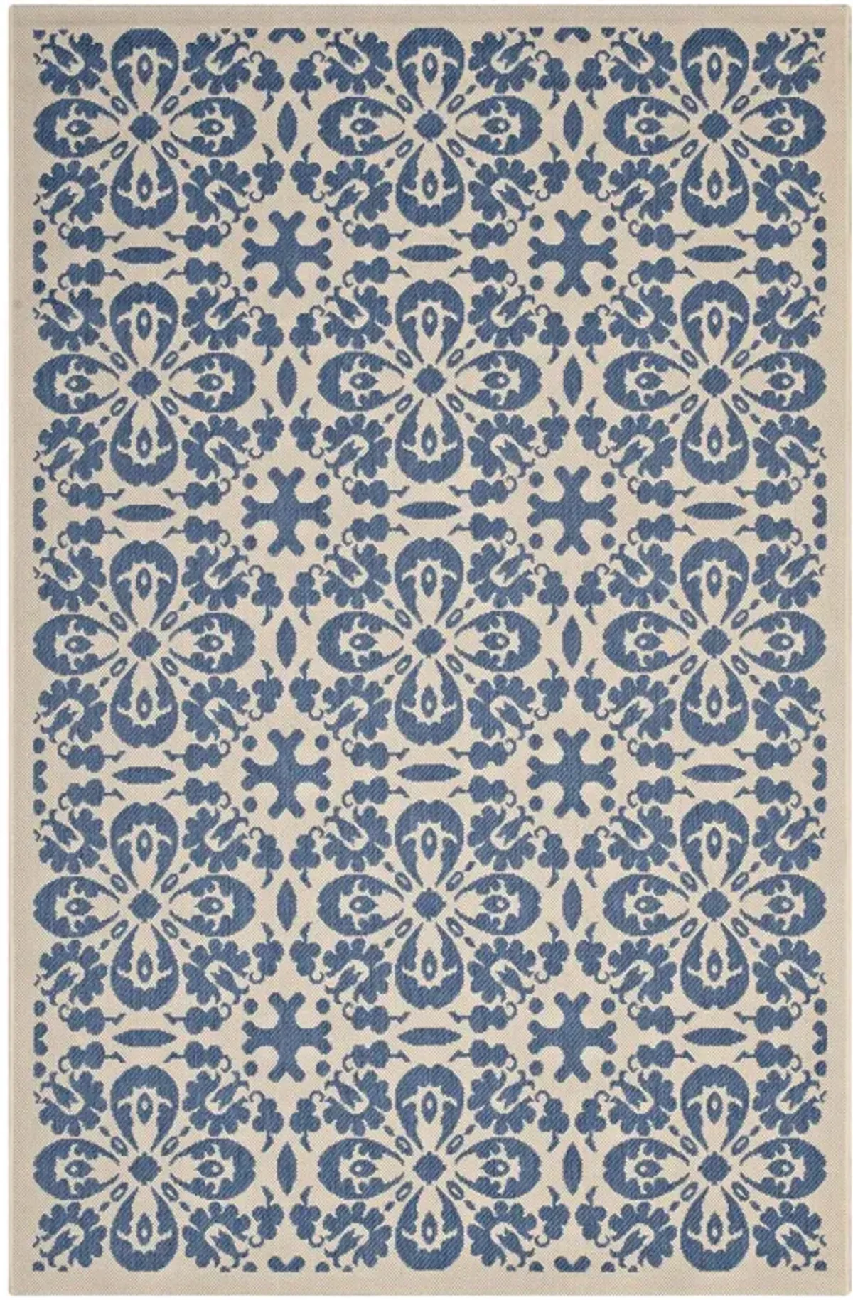 Ariana Vintage Floral Trellis 9x12 Indoor and Outdoor Area Rug