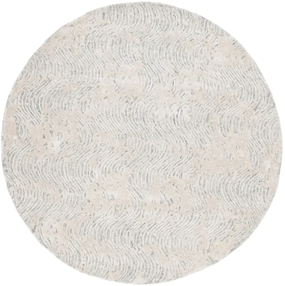 GLAMOUR Hand Tufted 6' x 6' Round area rug