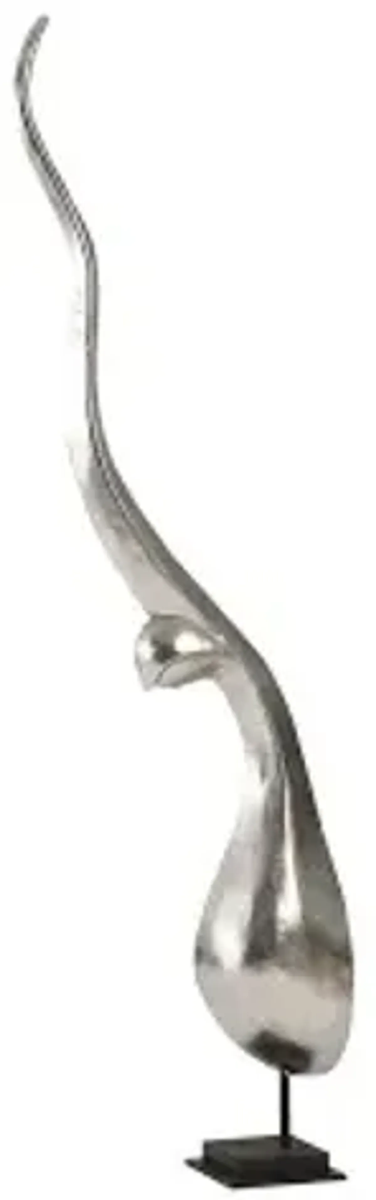 chofa sculpture, silver leaf, lg