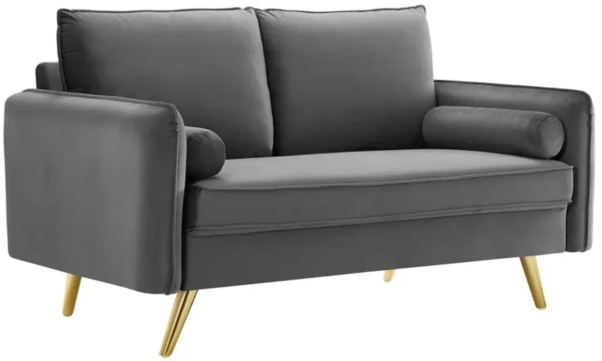 Revive Performance Velvet Loveseat