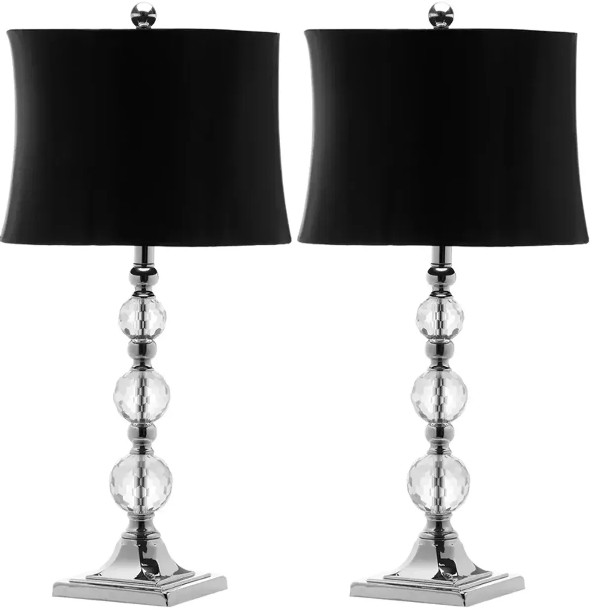 Maeve 28-Inch H Crystal Ball Lamp - Set of 2