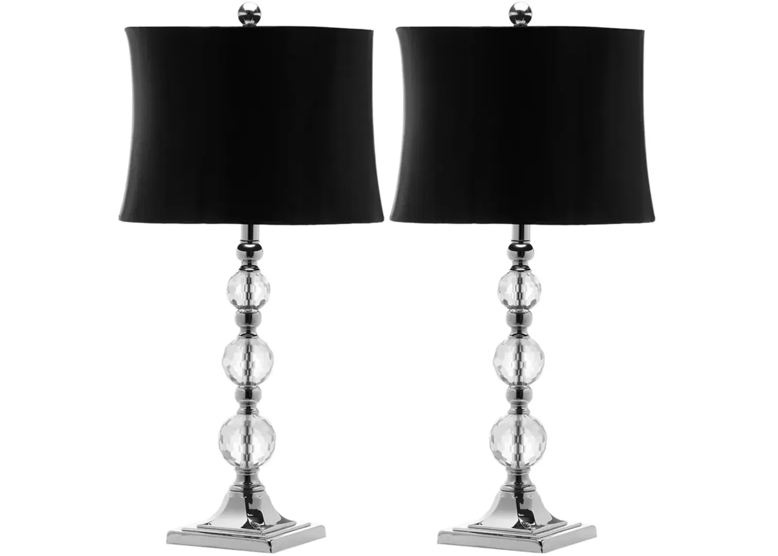 Maeve 28-Inch H Crystal Ball Lamp - Set of 2