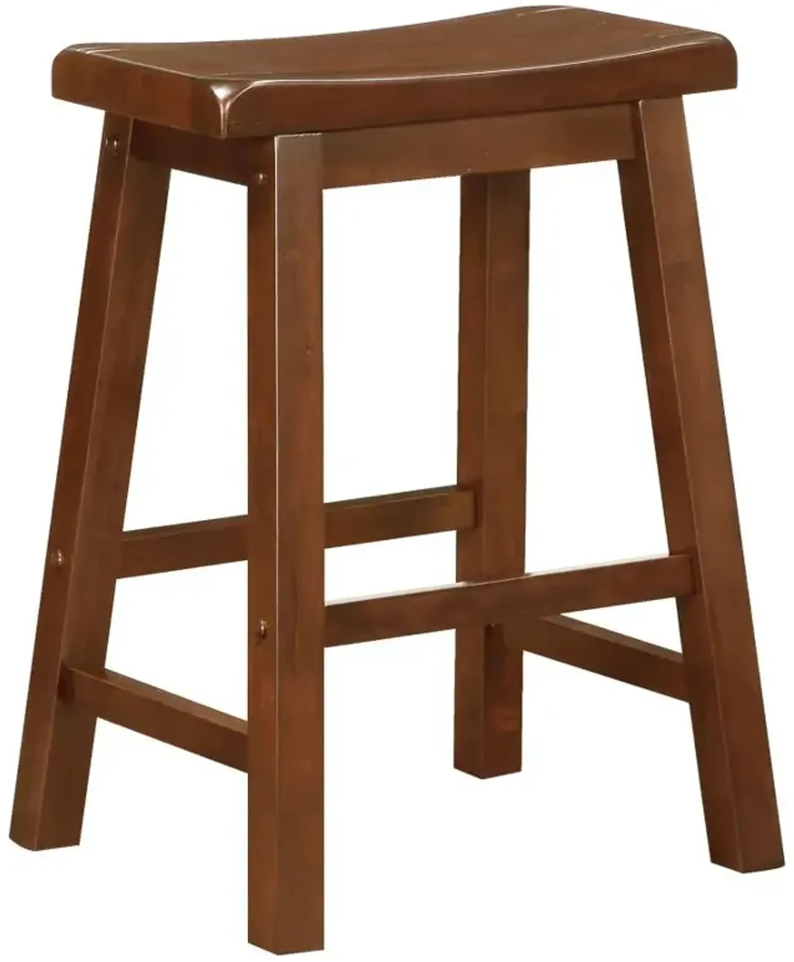 Durant Wooden Counter Height Stools Chestnut (Set of 2)