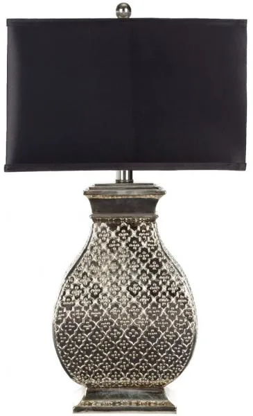 Malaga 29-Inch H Silver Table Lamp