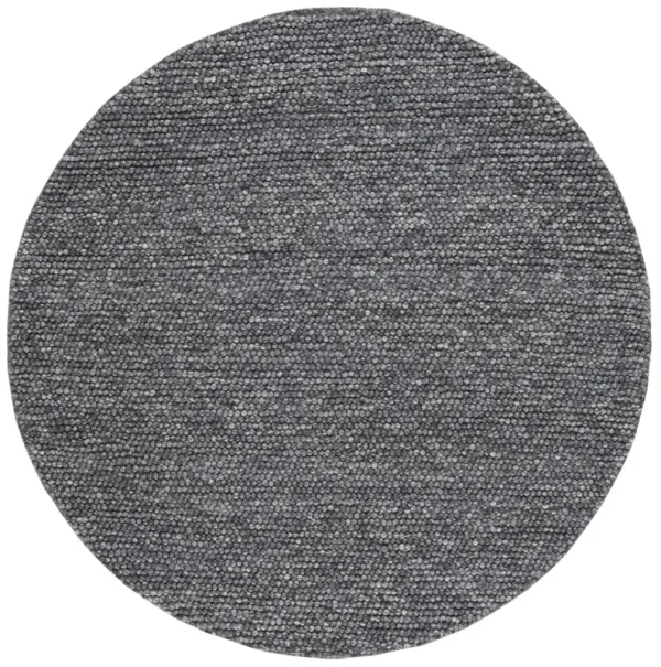 NATURA 620 DARK GREY 4' x 4' Round Round Rug