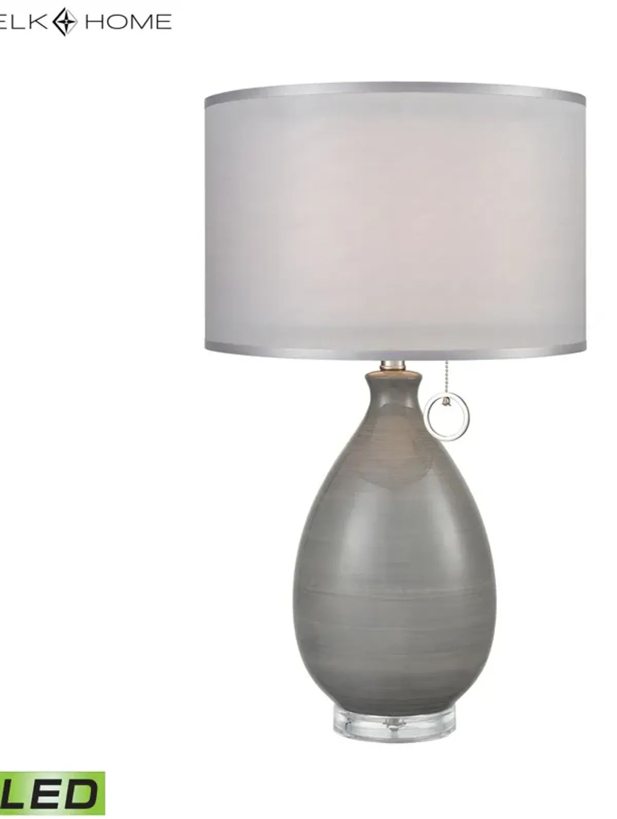 Clothilde 26'' High 1-Light Table Lamp - Gray - Includes LED Bulb