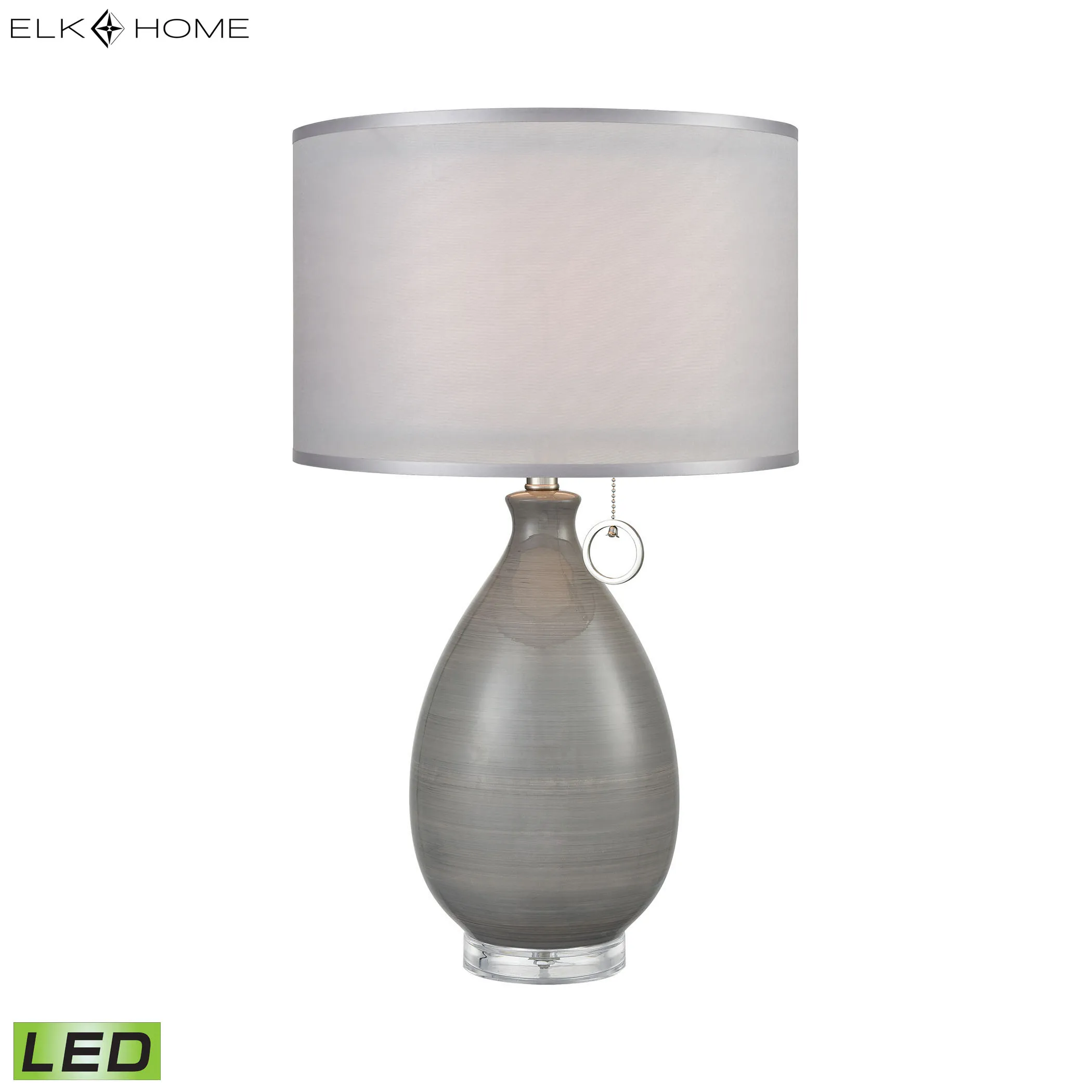 Clothilde 26'' High 1-Light Table Lamp - Gray - Includes LED Bulb