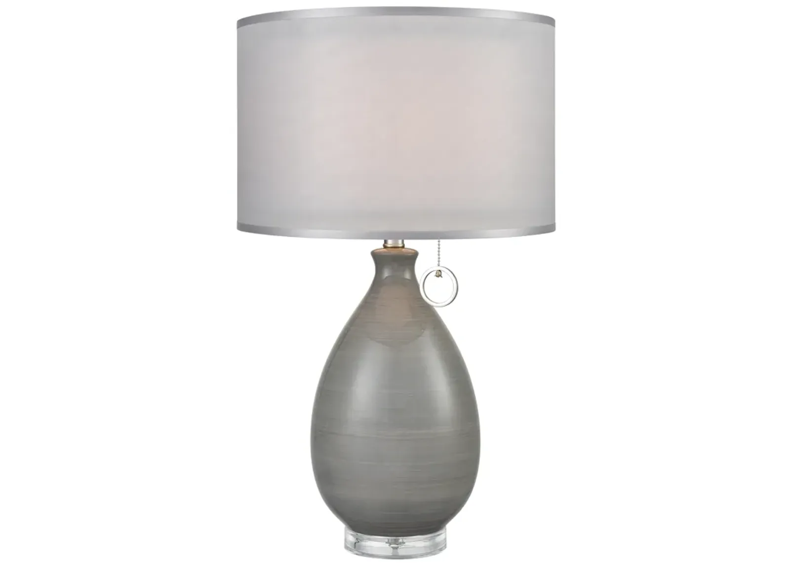 Clothilde 26'' High 1-Light Table Lamp - Gray - Includes LED Bulb