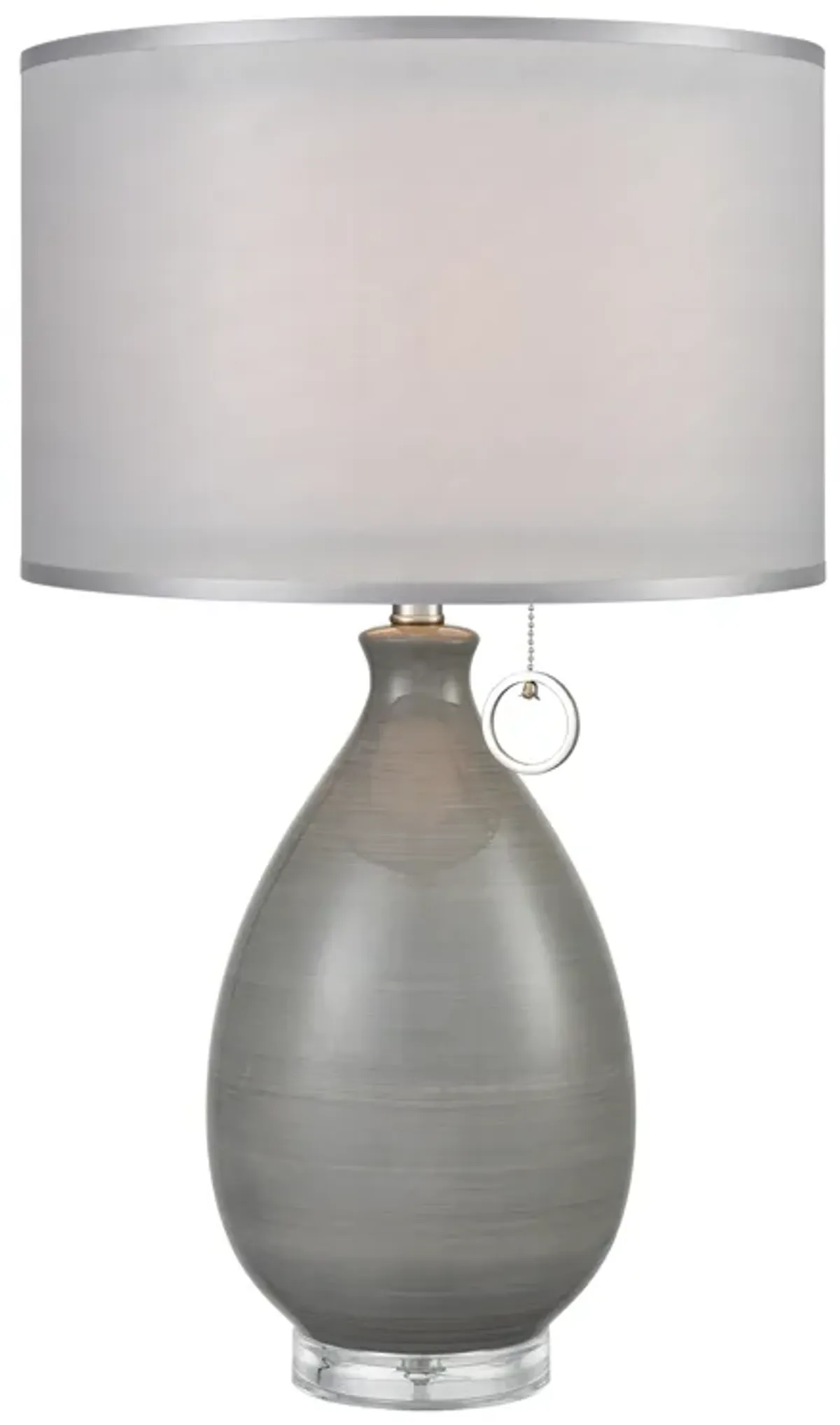 Clothilde 26'' High 1-Light Table Lamp - Gray - Includes LED Bulb