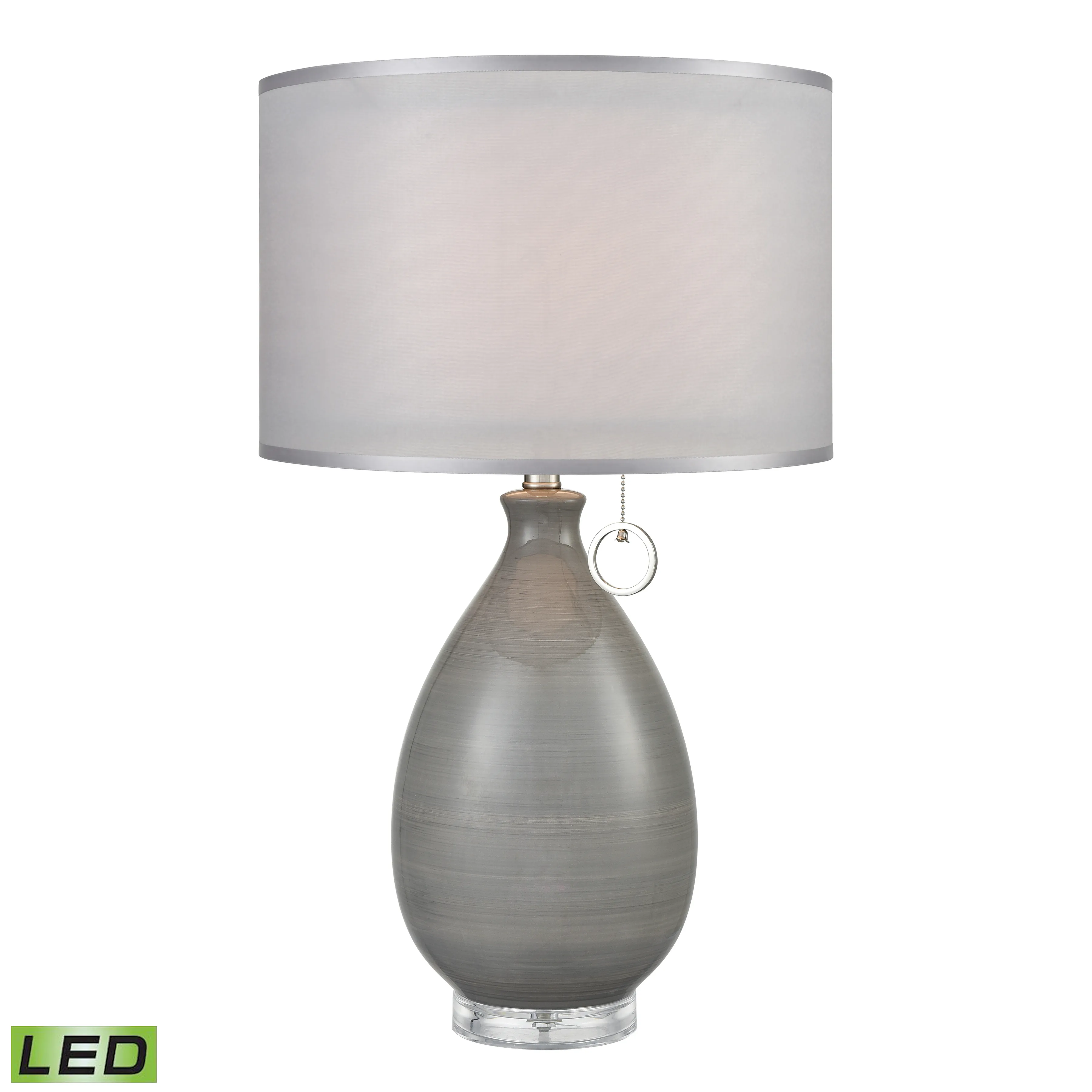 Clothilde 26'' High 1-Light Table Lamp - Gray - Includes LED Bulb