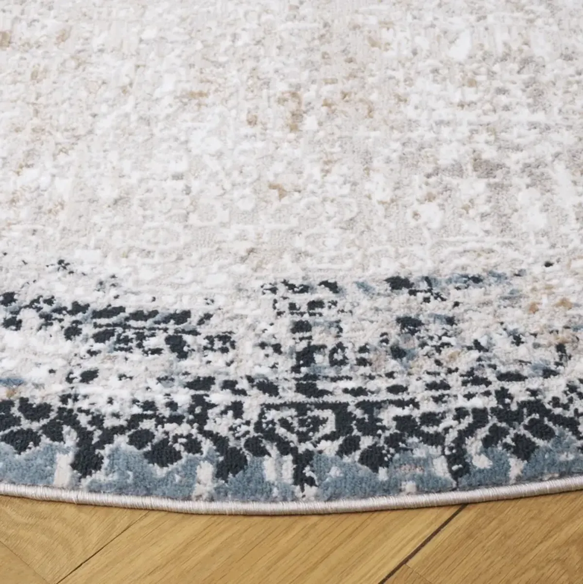 PARKER 117 TAUPE  6'-7' x 6'-7' Round Round Rug
