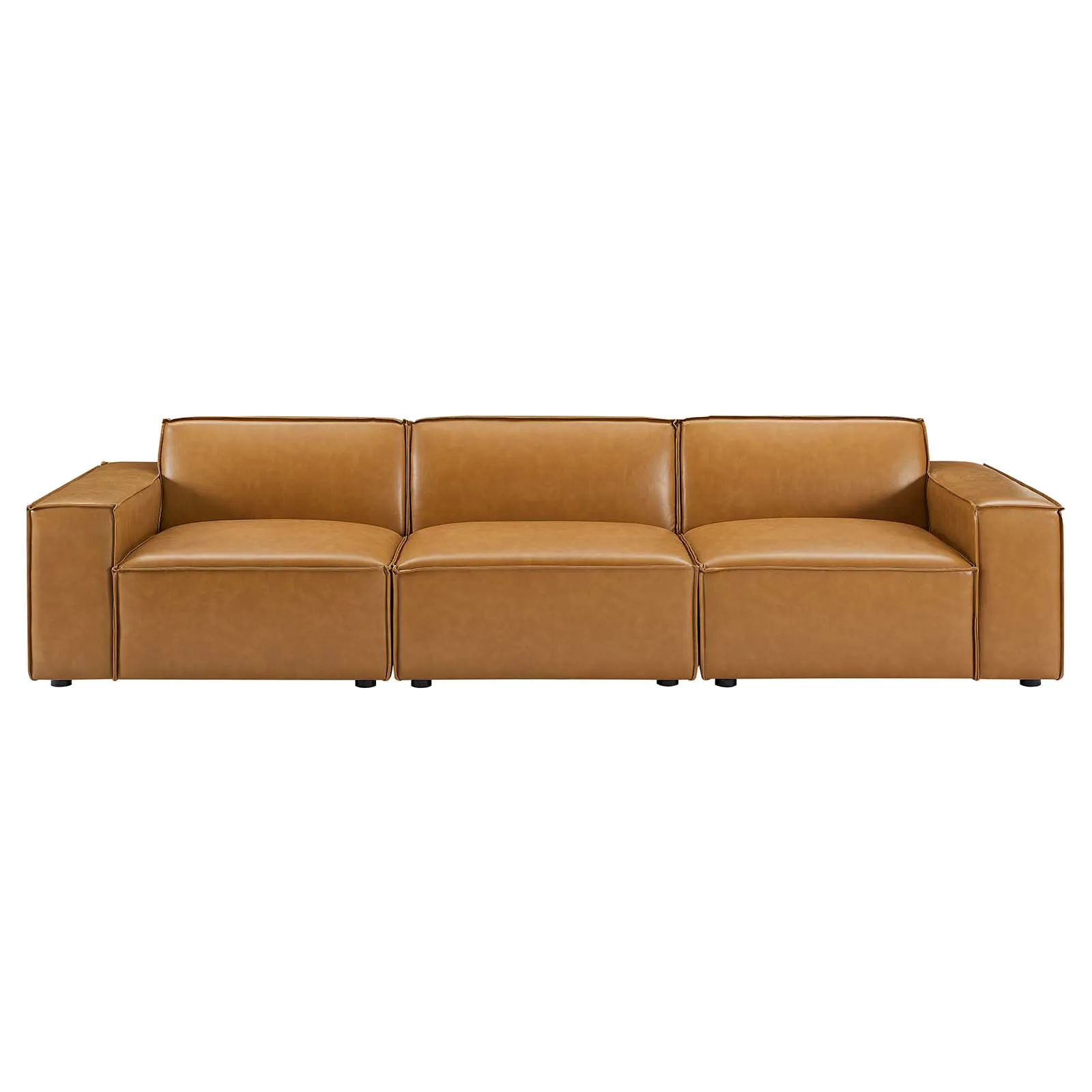 Restore Vegan Leather 3-Piece Sofa