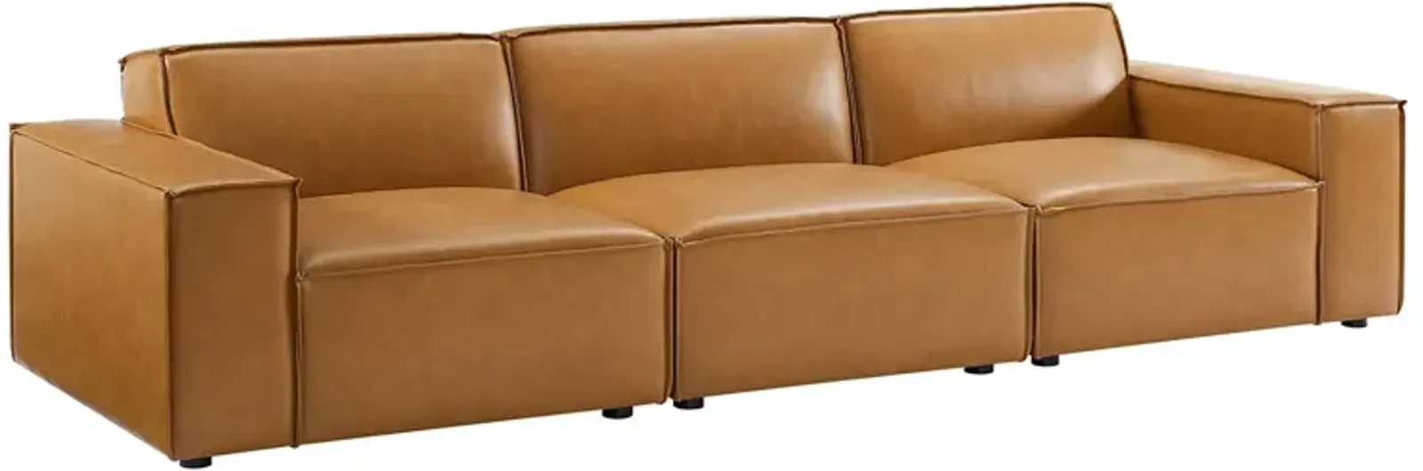 Restore Vegan Leather 3-Piece Sofa