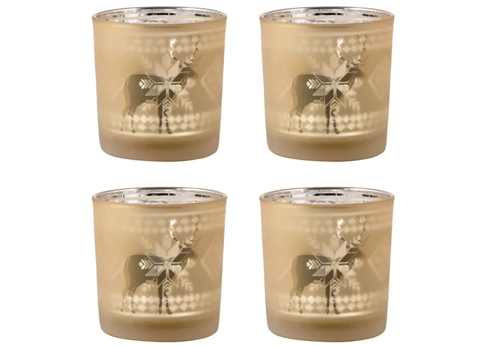 Reindeer Votives Holders (Set of 4)