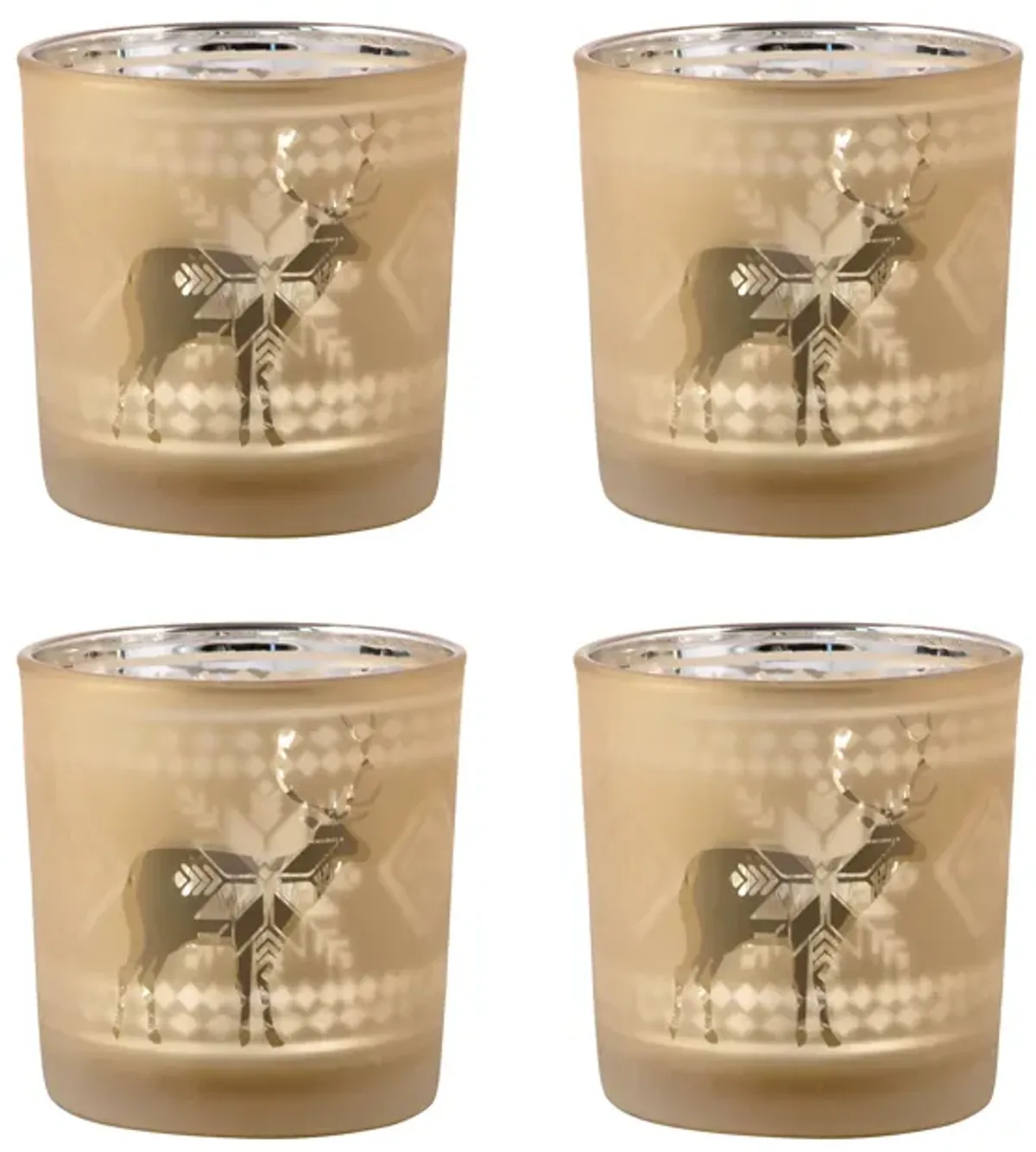 Reindeer Votives Holders (Set of 4)