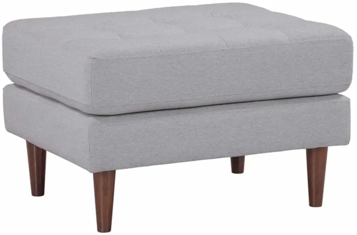 Cave Gray Tweed Ottoman