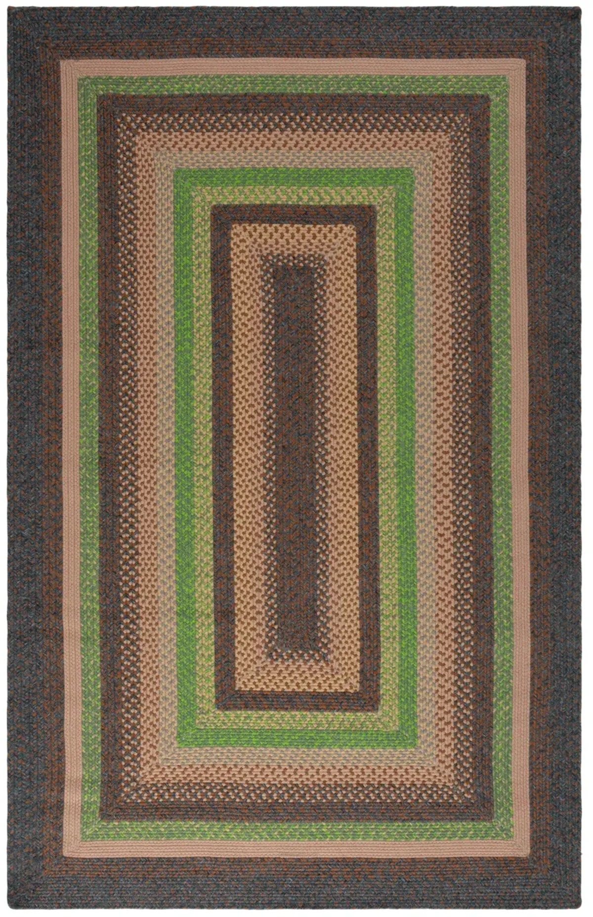 BRAIDED Hand Woven 2' x 3' area rug