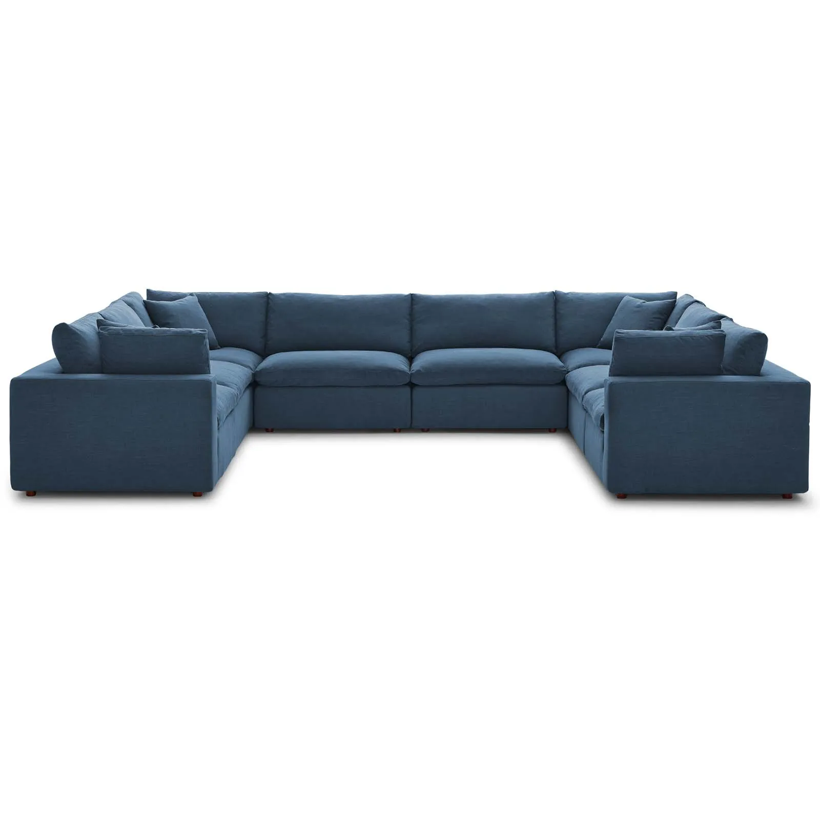 Commix Down Filled Overstuffed 8 Piece Sectional Sofa Set