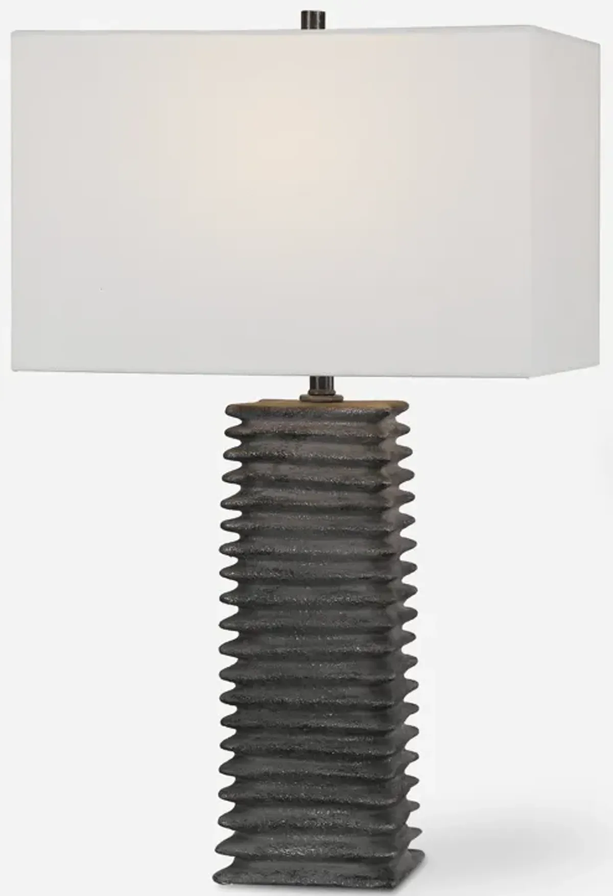 Sanderson Metallic Charcoal Table Lamp