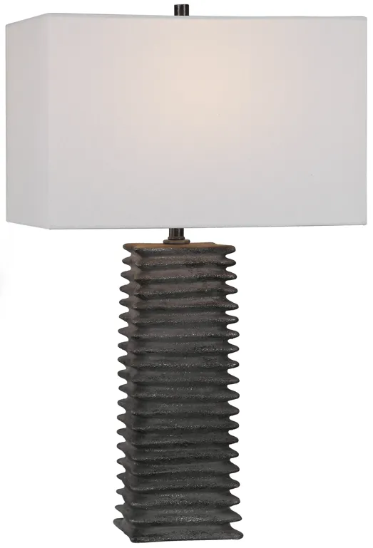 Sanderson Metallic Charcoal Table Lamp