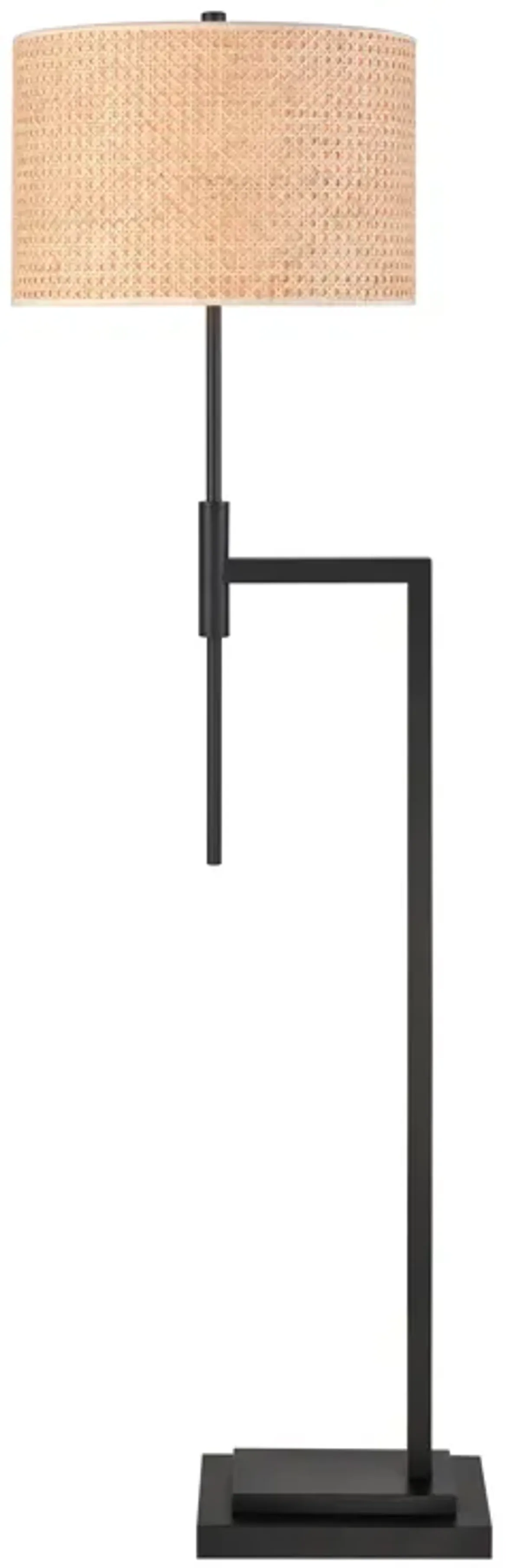 Baitz 62.5'' High 1-Light Floor Lamp - Matte Black - Includes LED Bulb