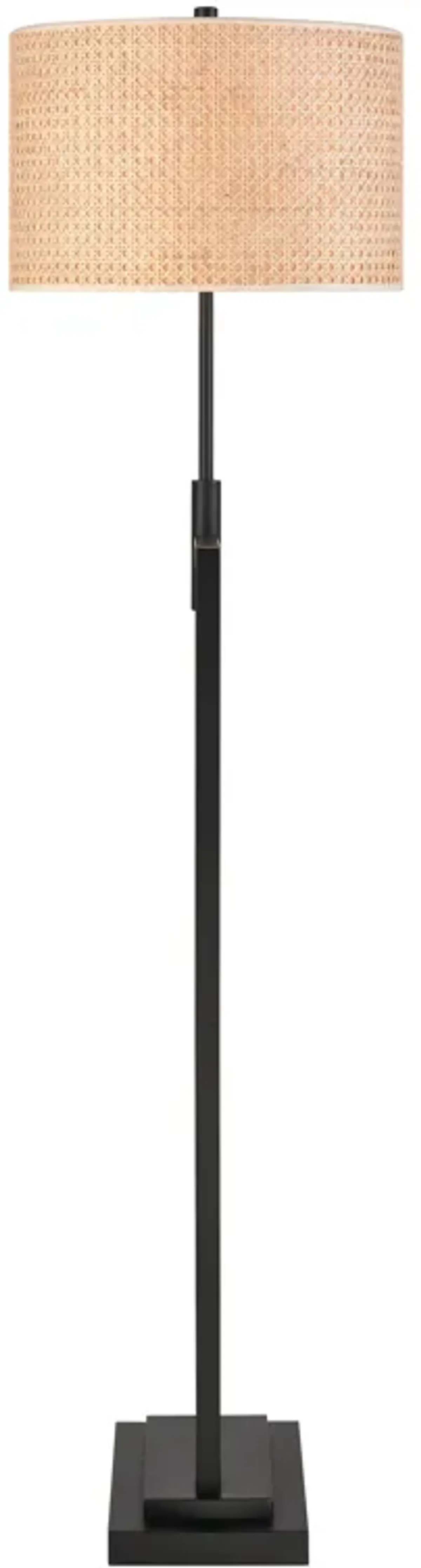 Baitz 62.5'' High 1-Light Floor Lamp - Matte Black - Includes LED Bulb