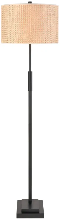 Baitz 62.5'' High 1-Light Floor Lamp - Matte Black - Includes LED Bulb