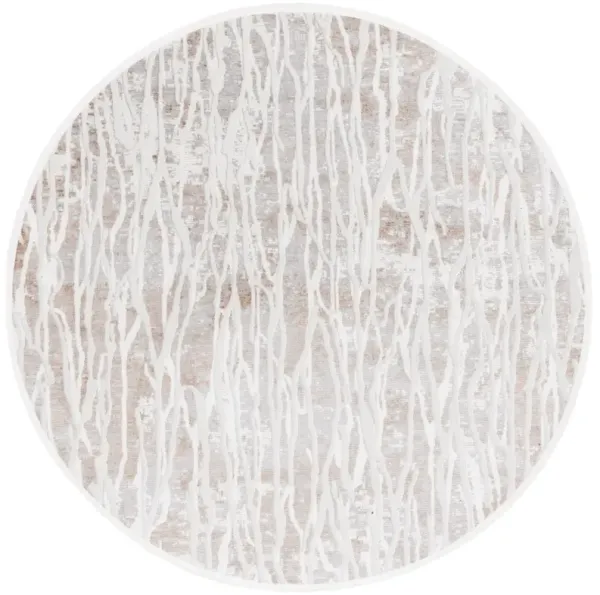 MILA 232 BEIGE  6'-7' x 6'-7' Round Round Rug