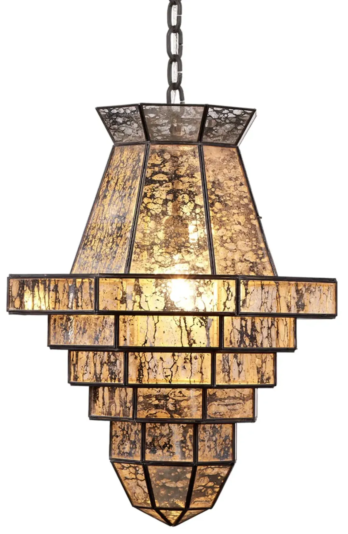 Imperial 1-Light Glass and Metal Pendant
