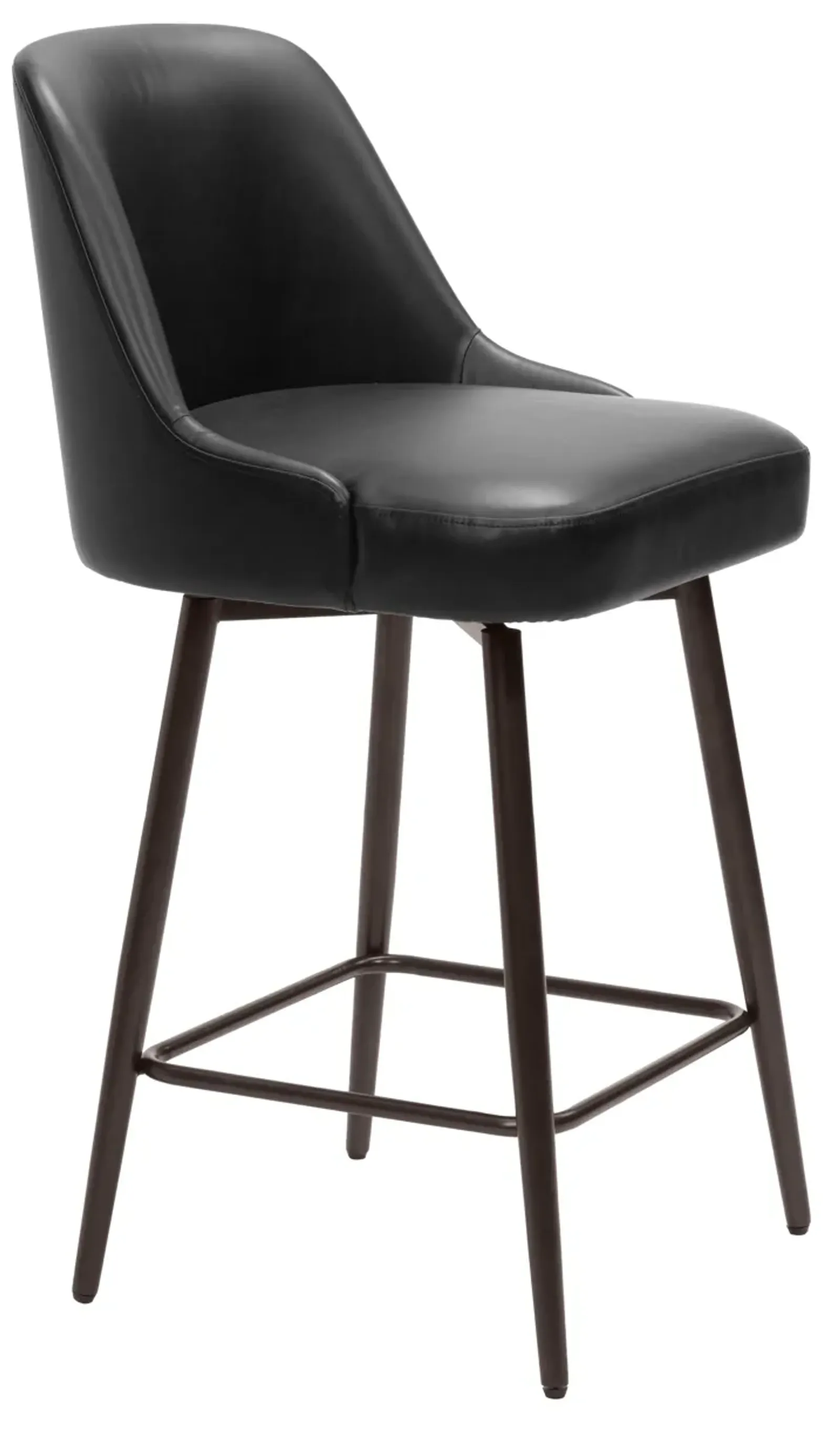 Keppel Swivel Counter Stool Black & Bronze