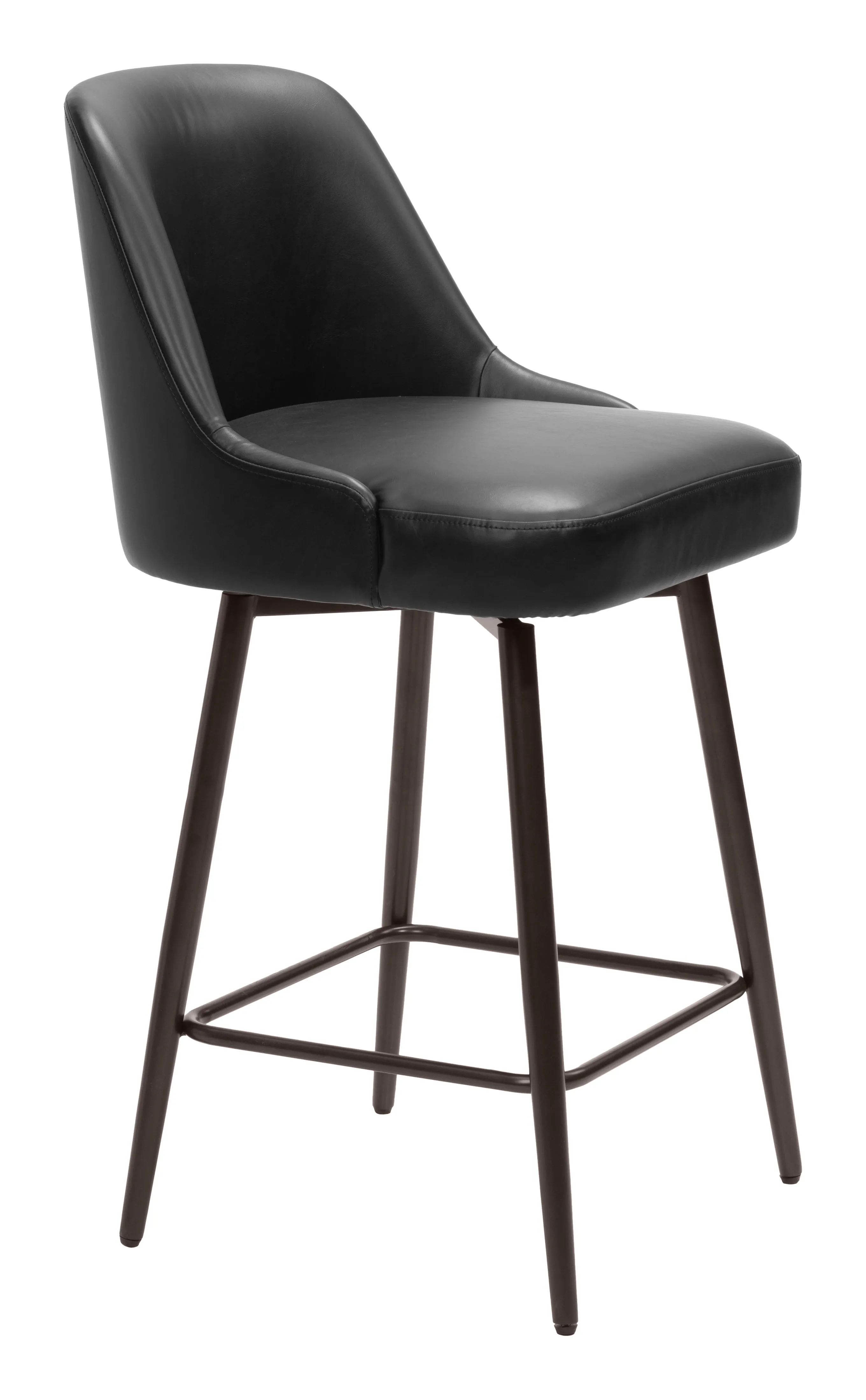 Keppel Swivel Counter Stool Black & Bronze