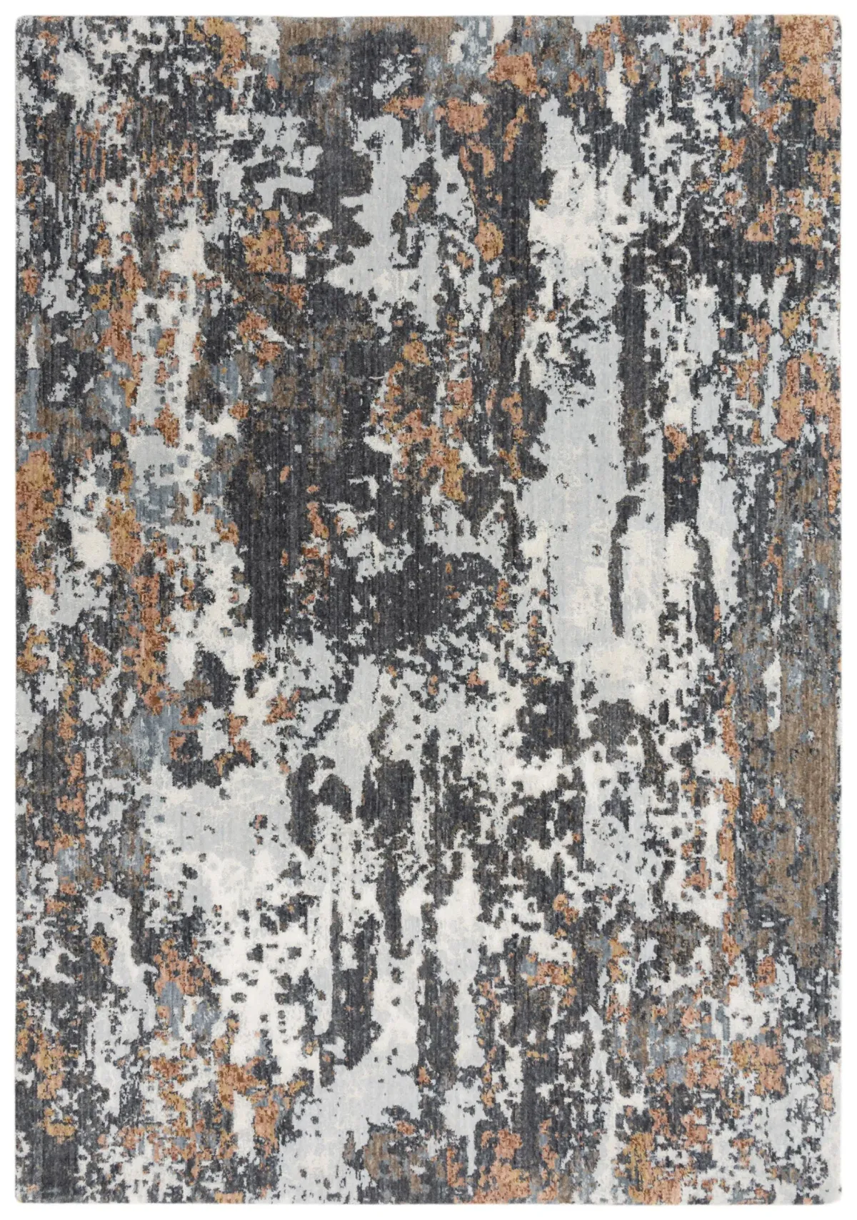 Logan Gray/Multi Abstract Recycled Polyester 8' x 10' Rectangle Rug