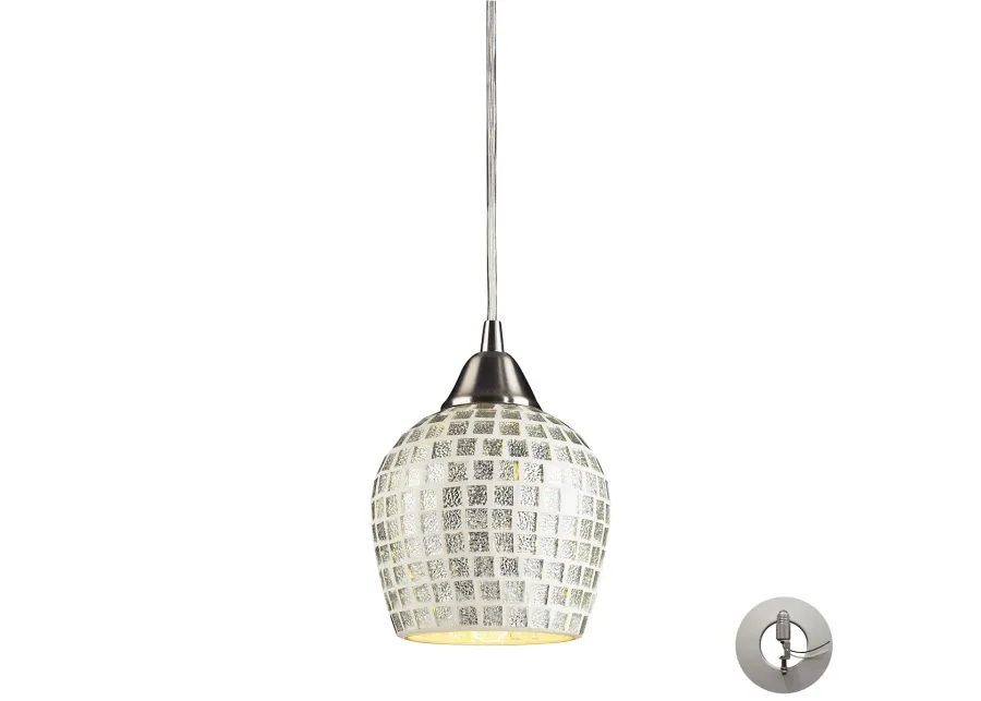 Fusion 5" Wide 1-Light Mini Pendant - Satin Nickel