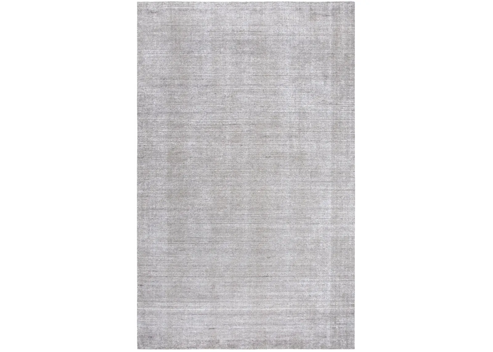 Grand Haven Light Gray Solid Wool/Tencel 9'x12' Rectangle Rug