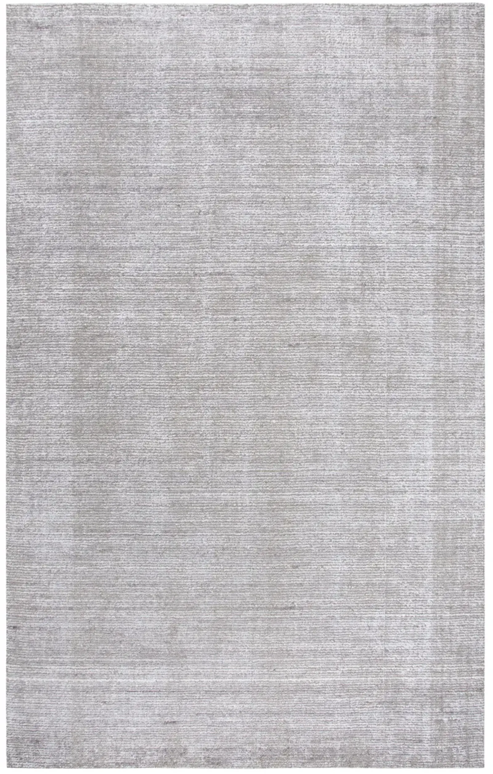 Grand Haven Light Gray Solid Wool/Tencel 9'x12' Rectangle Rug