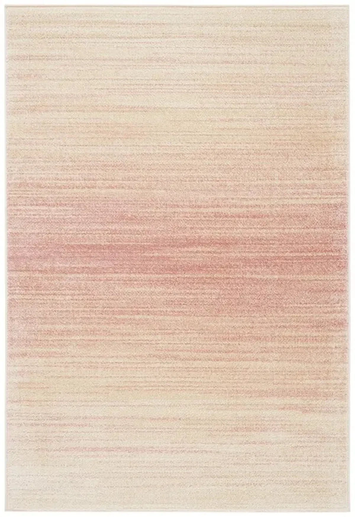 Adirondack Contemporary Pink / Ivory 6' X 6' Round Powerloomed Rug